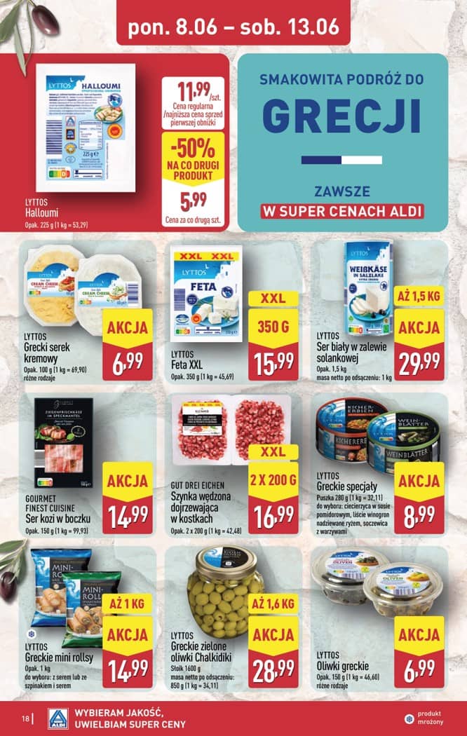 Aldi - Pełna oferta od poniedziałku 8.06 do soboty 13.06 18 puslapis