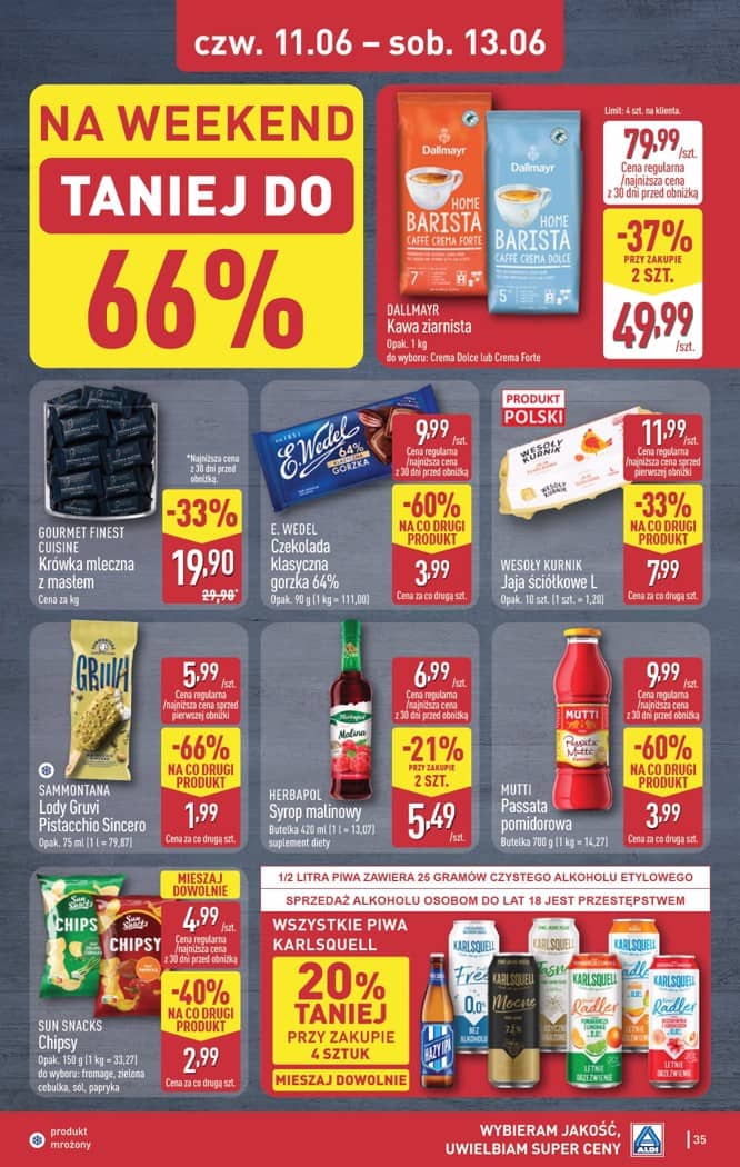 Aldi - Pełna oferta od poniedziałku 8.06 do soboty 13.06 35 puslapis