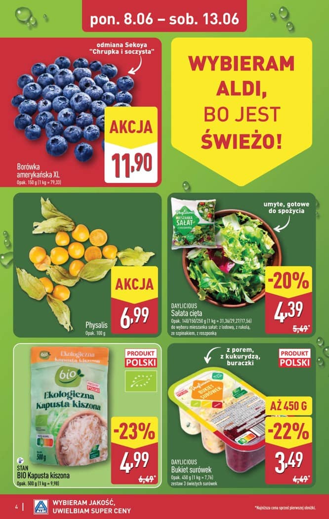 Aldi - Pełna oferta od poniedziałku 8.06 do soboty 13.06 4 puslapis