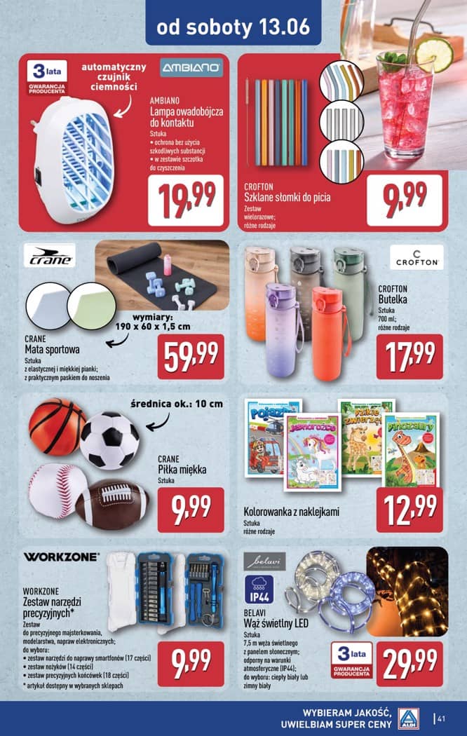 Aldi - Pełna oferta od poniedziałku 8.06 do soboty 13.06 41 puslapis