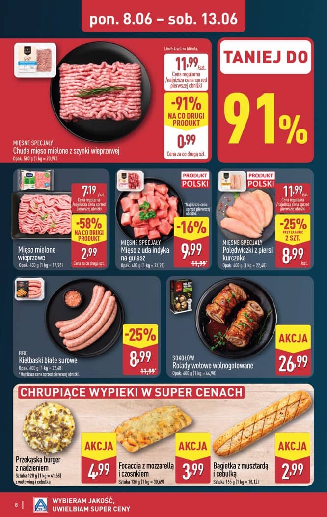 Aldi - Pełna oferta od poniedziałku 8.06 do soboty 13.06 8 puslapis