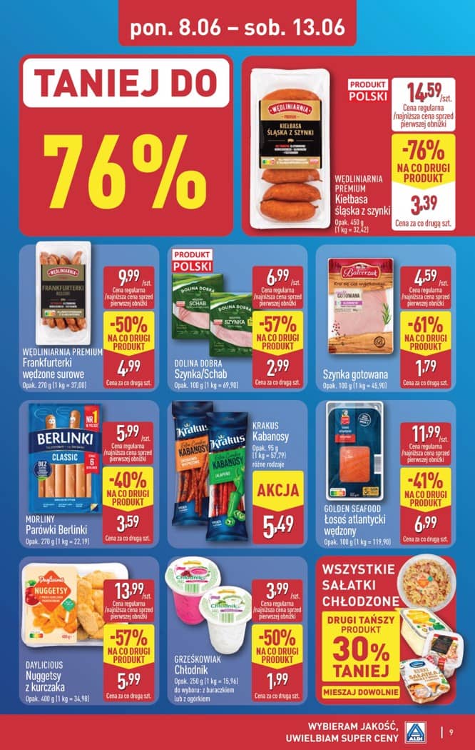 Aldi - Pełna oferta od poniedziałku 8.06 do soboty 13.06 9 puslapis