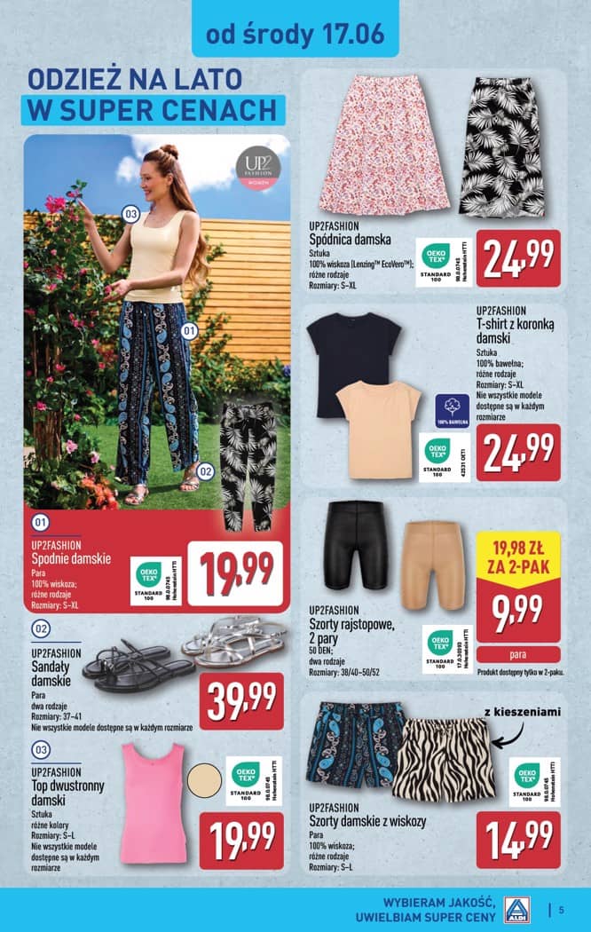 Aldi - Artykuły przemysłowe i tekstylia od środy 17.06 i od soboty 20.06 5 puslapis