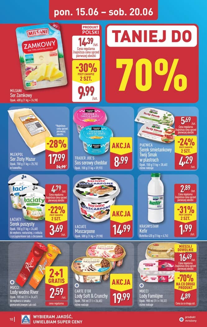 Aldi - Pełna oferta od poniedziałku 15.06 do soboty 20.06 10 puslapis