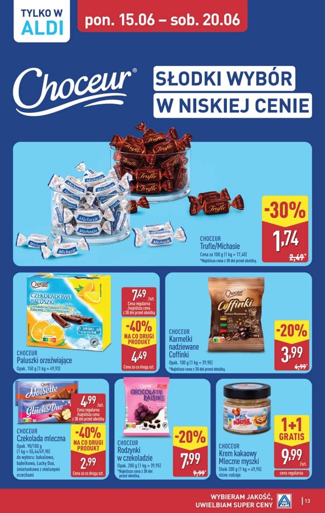Aldi - Pełna oferta od poniedziałku 15.06 do soboty 20.06 13 puslapis
