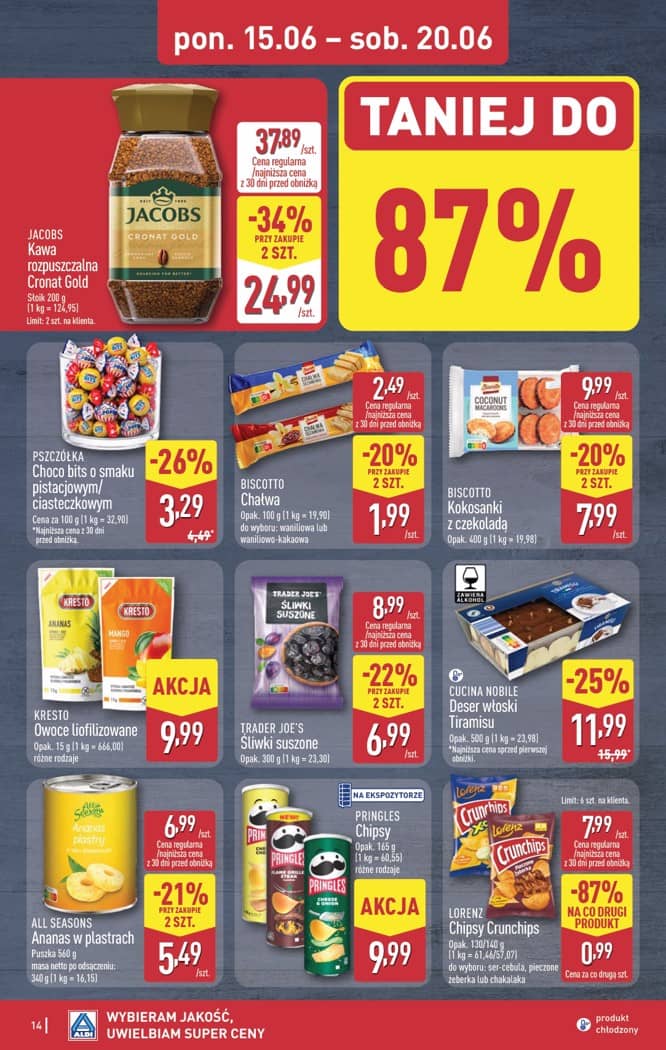 Aldi - Pełna oferta od poniedziałku 15.06 do soboty 20.06 14 puslapis
