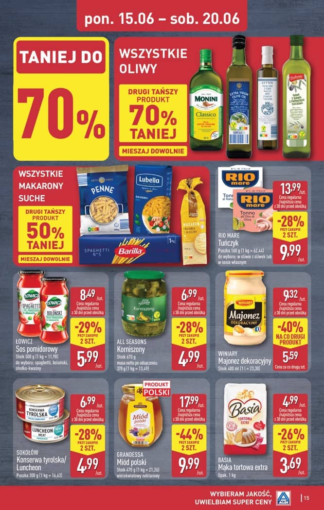 Aldi - Pełna oferta od poniedziałku 15.06 do soboty 20.06 15 puslapis