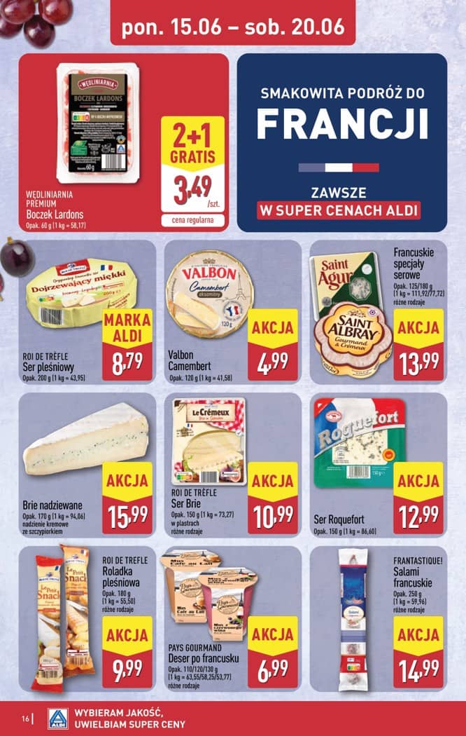 Aldi - Pełna oferta od poniedziałku 15.06 do soboty 20.06 16 puslapis