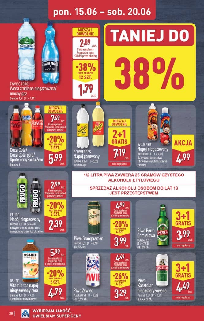 Aldi - Pełna oferta od poniedziałku 15.06 do soboty 20.06 20 puslapis