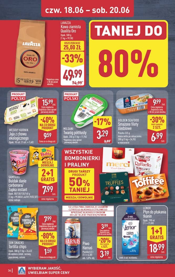 Aldi - Pełna oferta od poniedziałku 15.06 do soboty 20.06 34 puslapis
