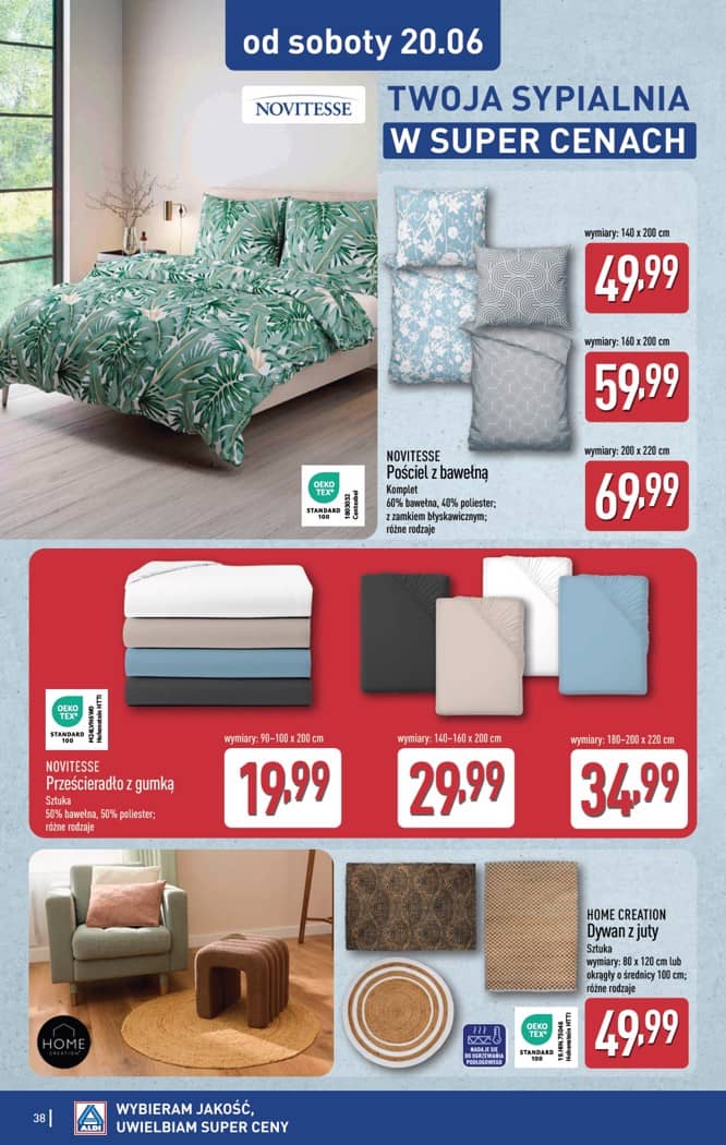 Aldi - Pełna oferta od poniedziałku 15.06 do soboty 20.06 38 puslapis
