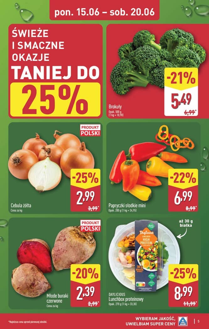 Aldi - Pełna oferta od poniedziałku 15.06 do soboty 20.06 5 puslapis