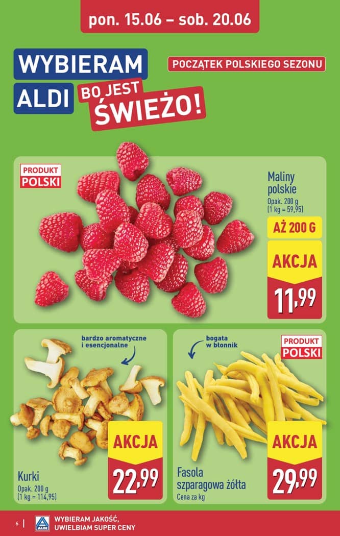 Aldi - Pełna oferta od poniedziałku 15.06 do soboty 20.06 6 puslapis
