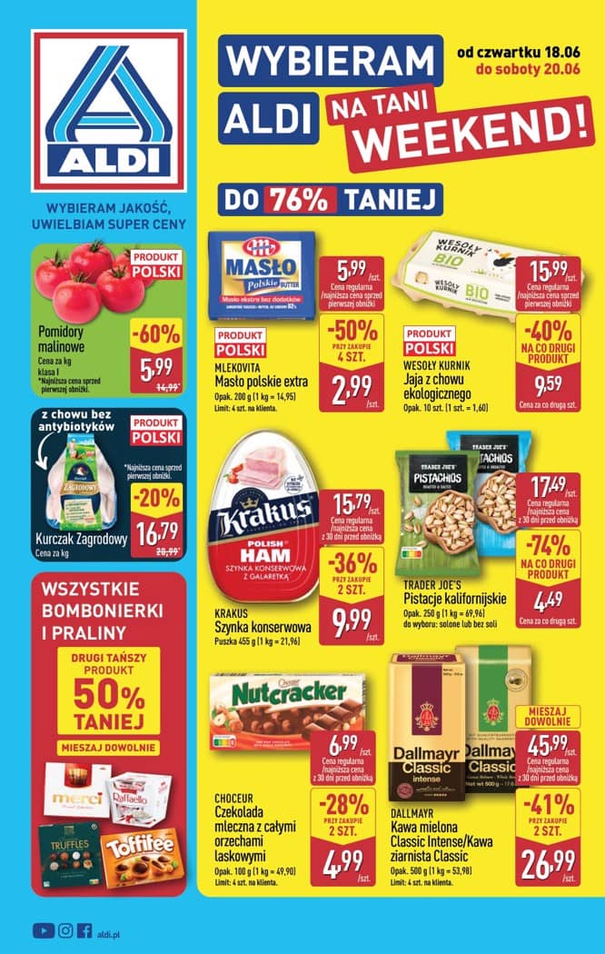 Aldi - Oferta weekendowa od czwartku 18.06 do soboty 20.06 1 puslapis