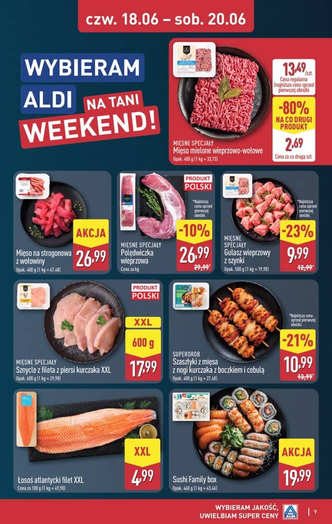 Aldi - Oferta weekendowa od czwartku 18.06 do soboty 20.06 9 puslapis
