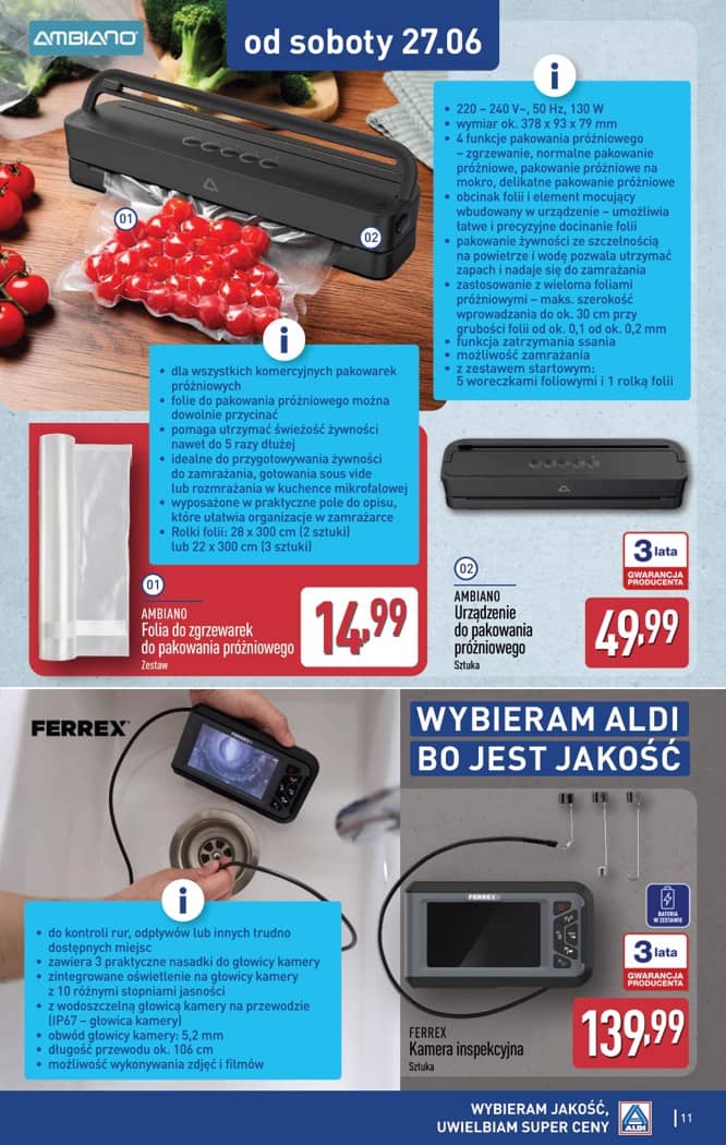 Aldi - Artykuły przemysłowe i tekstylia od środy 24.06 i od soboty 27.06 11 puslapis