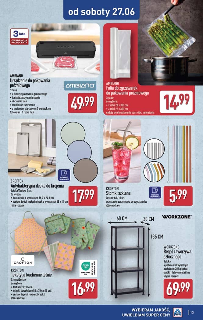Aldi - Artykuły przemysłowe i tekstylia od środy 24.06 i od soboty 27.06 13 puslapis