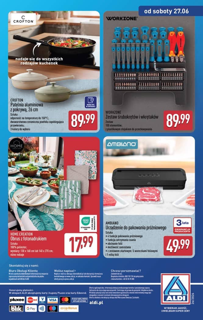 Aldi - Artykuły przemysłowe i tekstylia od środy 24.06 i od soboty 27.06 18 puslapis