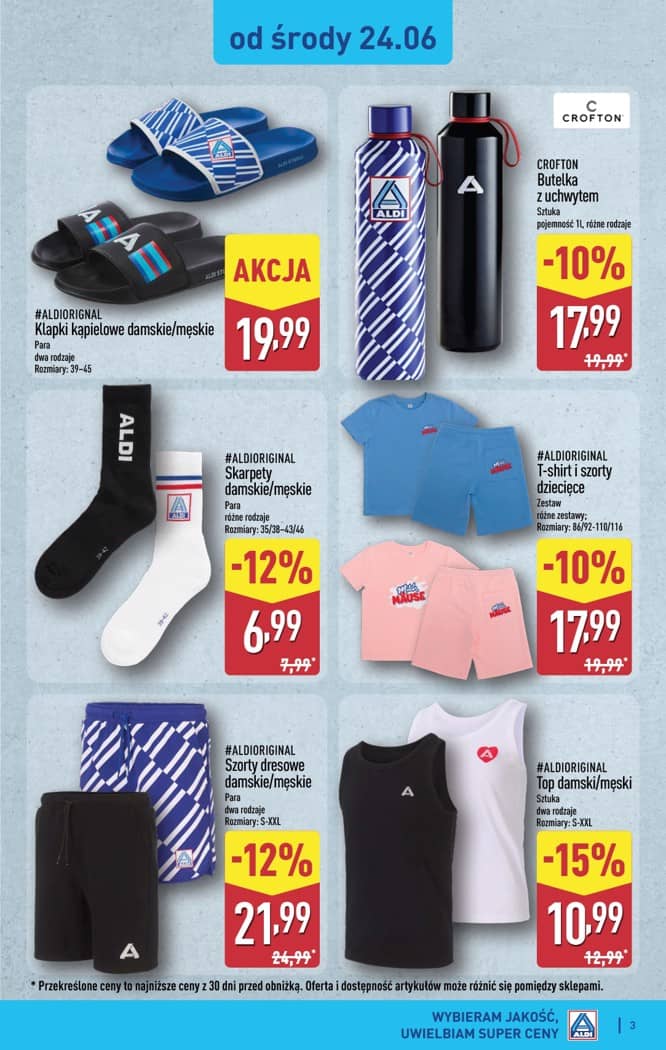 Aldi - Artykuły przemysłowe i tekstylia od środy 24.06 i od soboty 27.06 3 puslapis