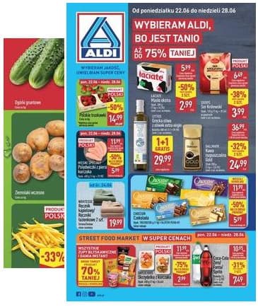 Aldi - Pełna oferta od poniedziałku 22.06 do niedzieli 28.06 2026-06-22 – 2026-06-28