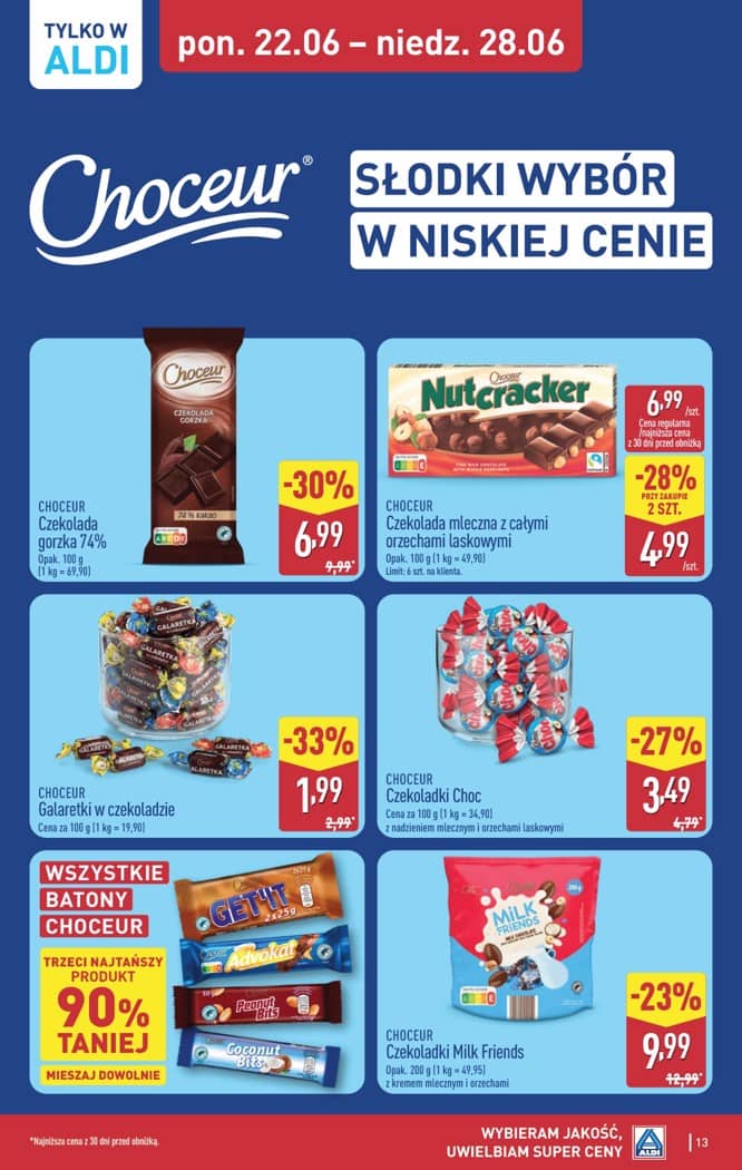 Aldi - Pełna oferta od poniedziałku 22.06 do niedzieli 28.06 13 puslapis