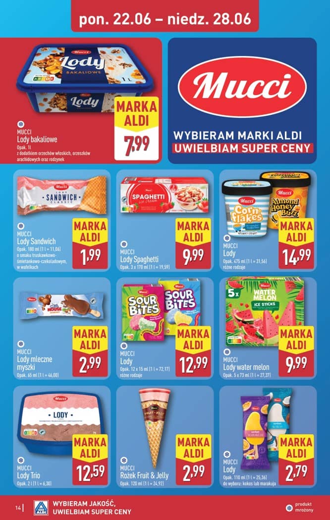Aldi - Pełna oferta od poniedziałku 22.06 do niedzieli 28.06 14 puslapis