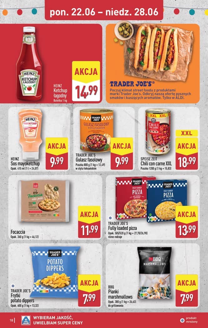 Aldi - Pełna oferta od poniedziałku 22.06 do niedzieli 28.06 18 puslapis