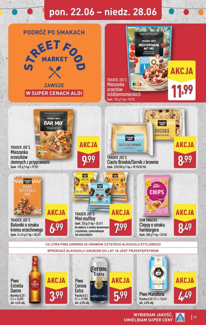 Aldi - Pełna oferta od poniedziałku 22.06 do niedzieli 28.06 19 puslapis