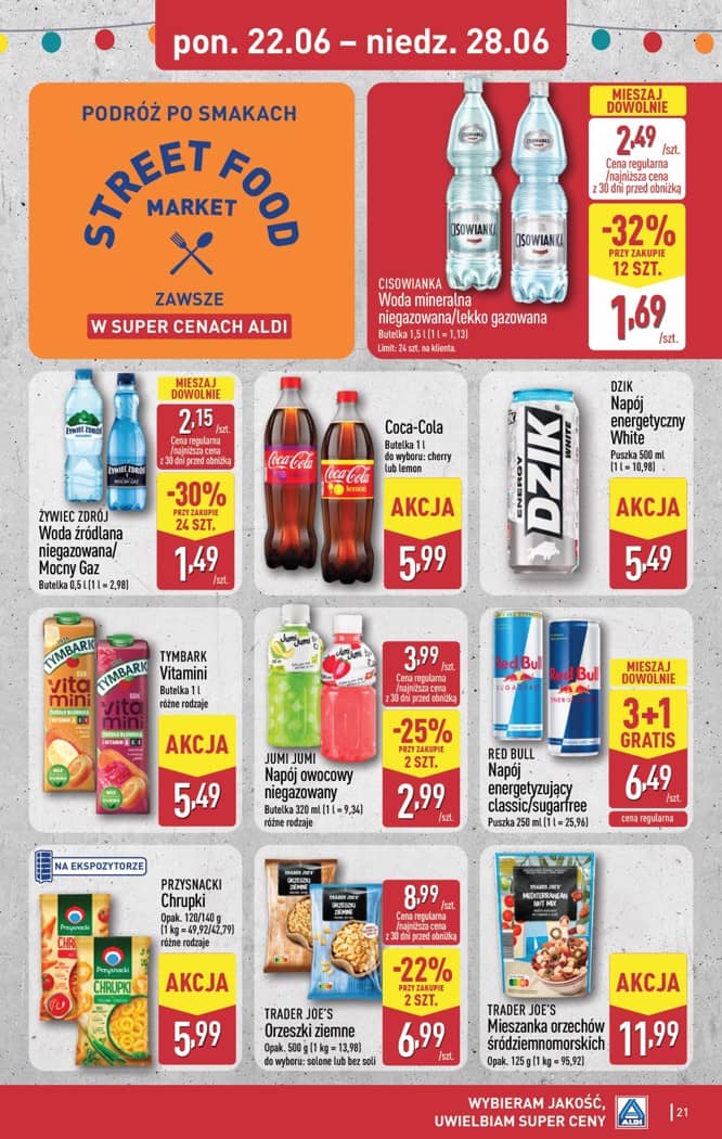 Aldi - Pełna oferta od poniedziałku 22.06 do niedzieli 28.06 21 puslapis