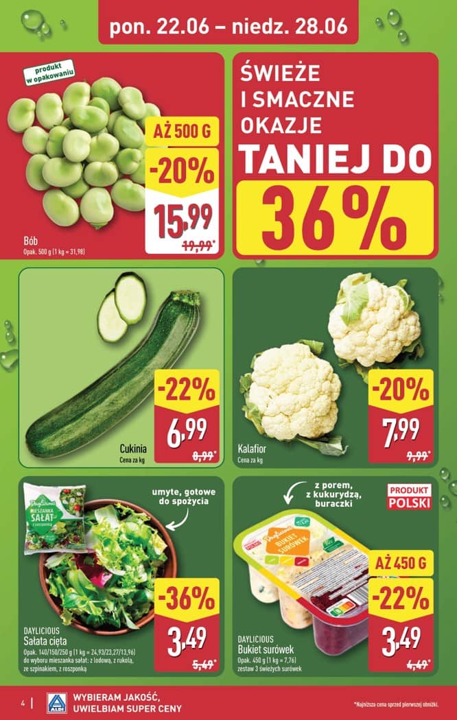 Aldi - Pełna oferta od poniedziałku 22.06 do niedzieli 28.06 4 puslapis
