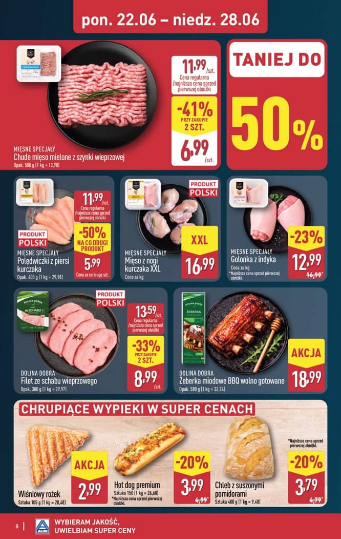 Aldi - Pełna oferta od poniedziałku 22.06 do niedzieli 28.06 8 puslapis