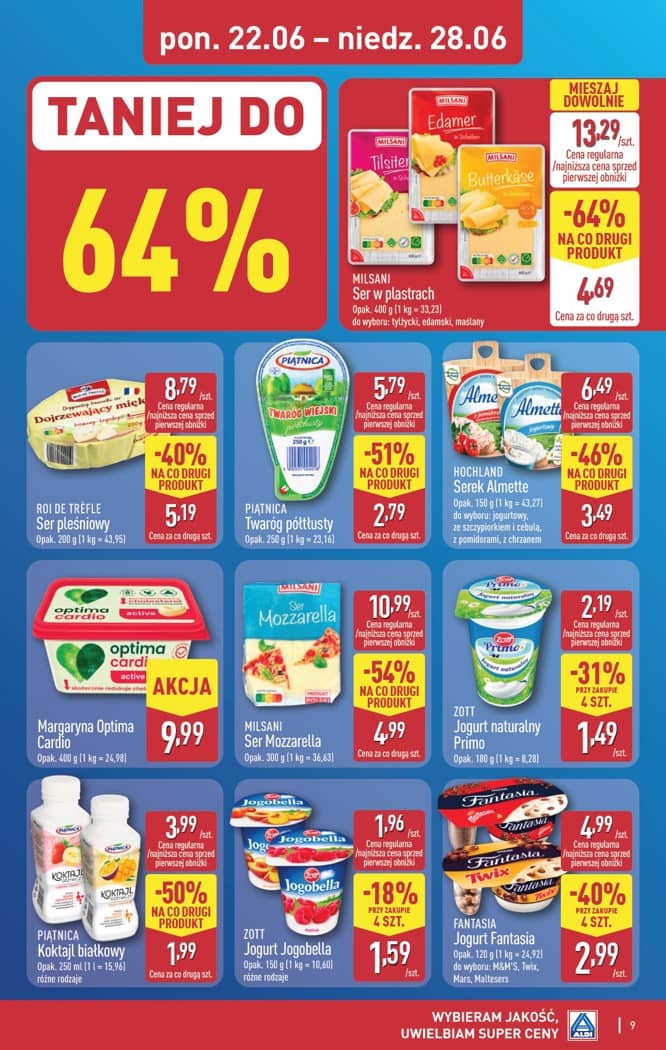 Aldi - Pełna oferta od poniedziałku 22.06 do niedzieli 28.06 9 puslapis