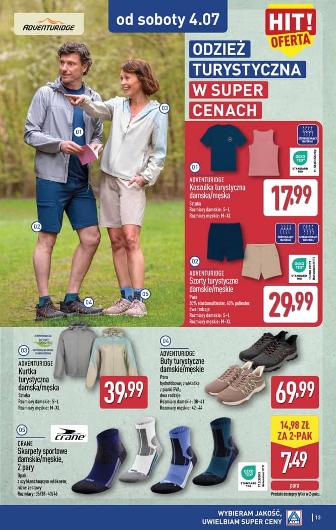 Aldi - Artykuły przemysłowe i tekstylia od środy 01.07 i od soboty 4.07 13 puslapis
