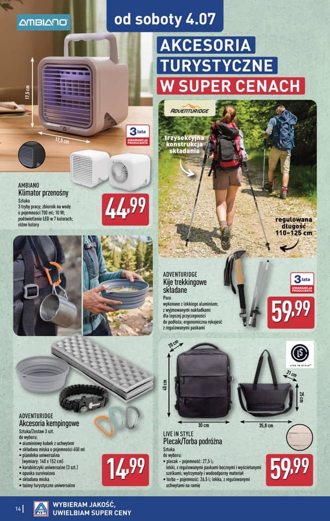 Aldi - Artykuły przemysłowe i tekstylia od środy 01.07 i od soboty 4.07 14 puslapis
