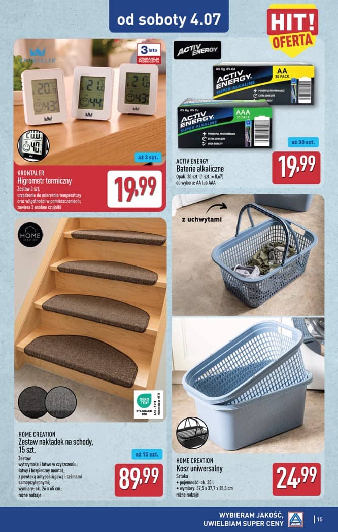 Aldi - Artykuły przemysłowe i tekstylia od środy 01.07 i od soboty 4.07 15 puslapis