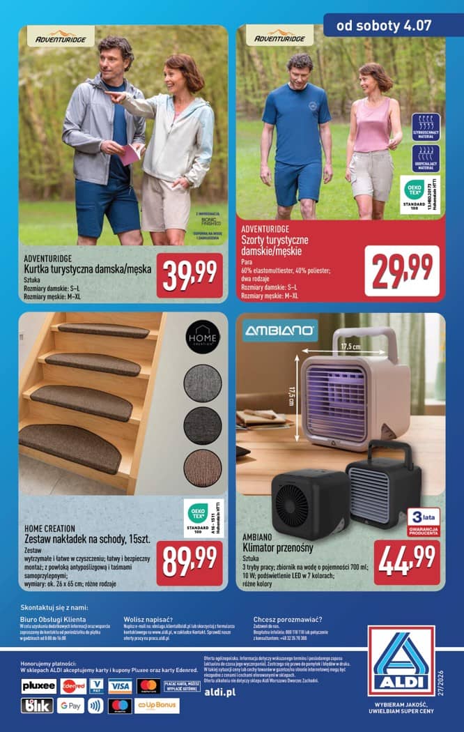 Aldi - Artykuły przemysłowe i tekstylia od środy 01.07 i od soboty 4.07 16 puslapis