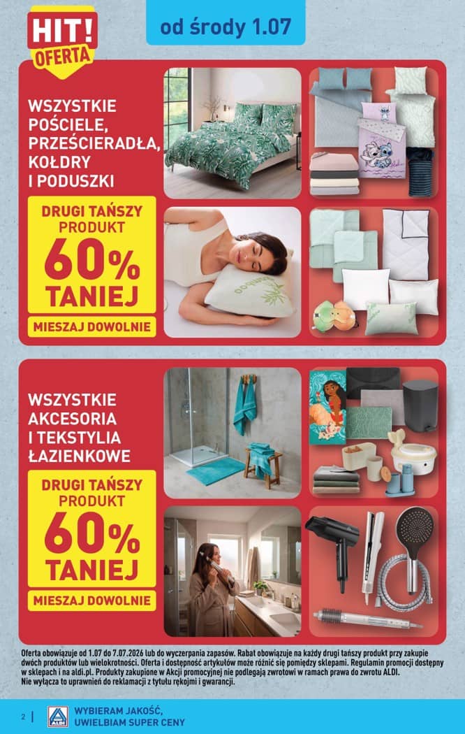 Aldi - Artykuły przemysłowe i tekstylia od środy 01.07 i od soboty 4.07 2 puslapis