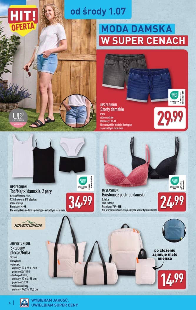 Aldi - Artykuły przemysłowe i tekstylia od środy 01.07 i od soboty 4.07 6 puslapis