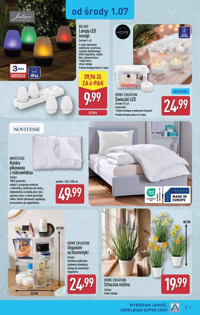 Aldi - Artykuły przemysłowe i tekstylia od środy 01.07 i od soboty 4.07 7 puslapis