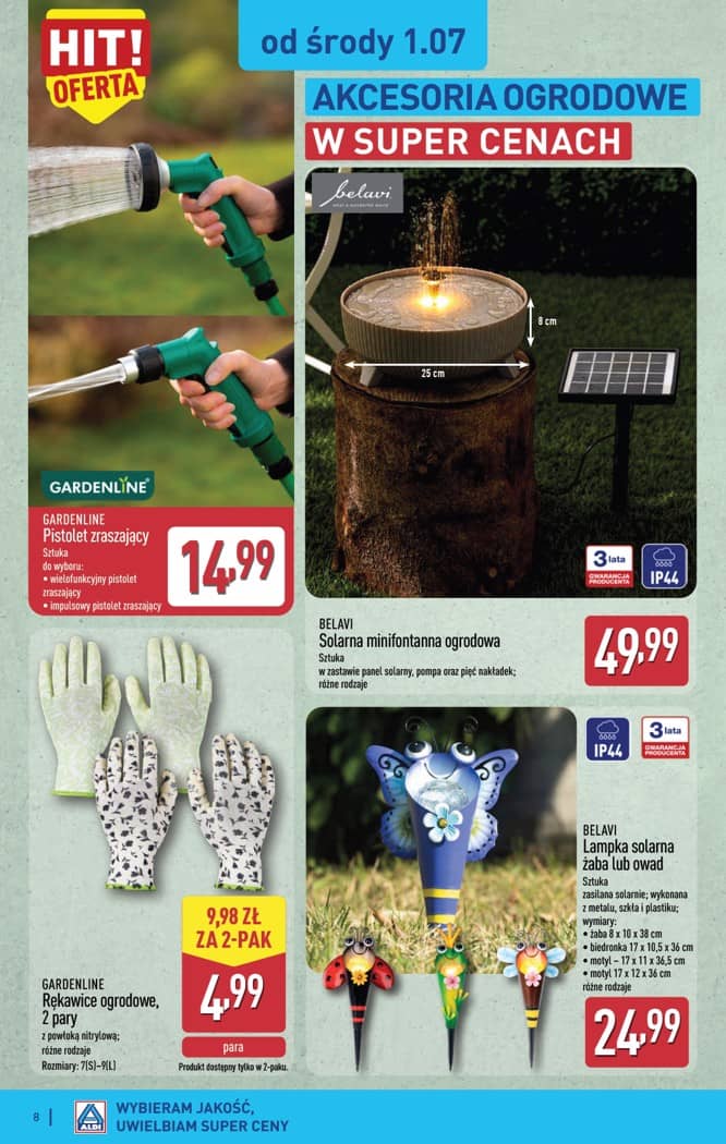 Aldi - Artykuły przemysłowe i tekstylia od środy 01.07 i od soboty 4.07 8 puslapis