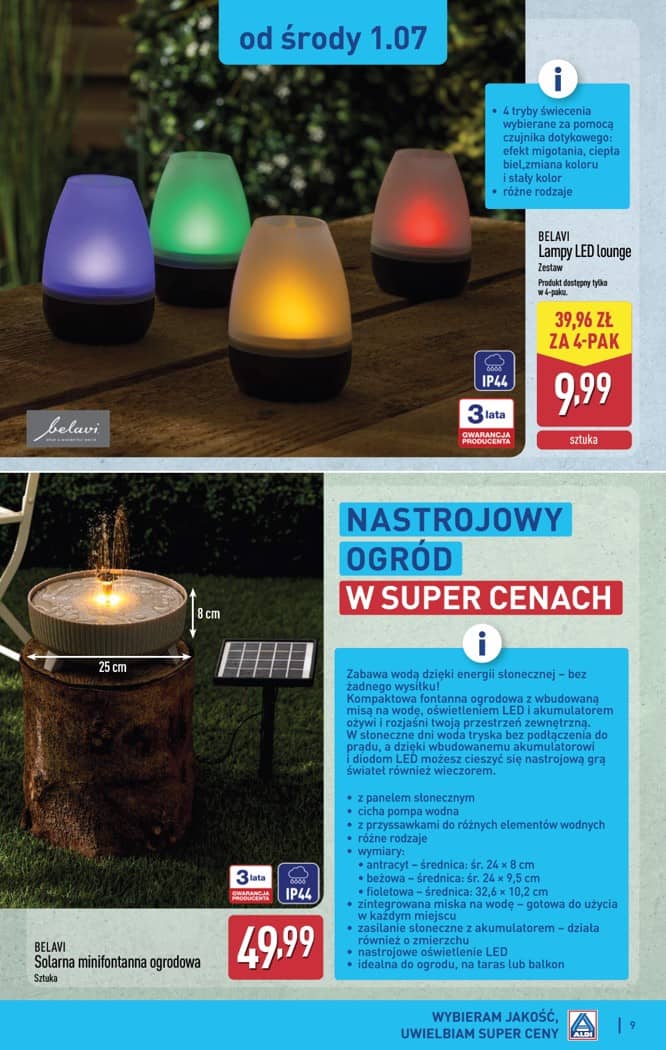 Aldi - Artykuły przemysłowe i tekstylia od środy 01.07 i od soboty 4.07 9 puslapis