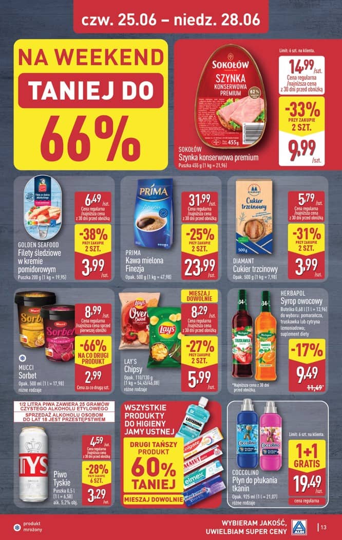 Aldi - Oferta weekendowa od czwartku 25.06 do niedzieli 28.06 13 puslapis