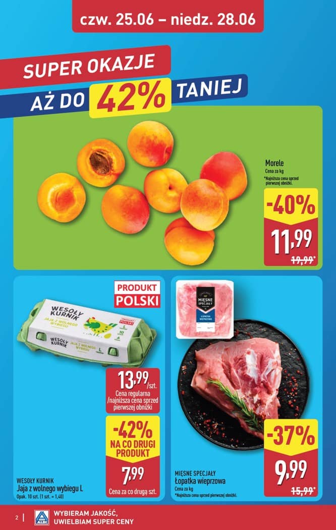 Aldi - Oferta weekendowa od czwartku 25.06 do niedzieli 28.06 2 puslapis