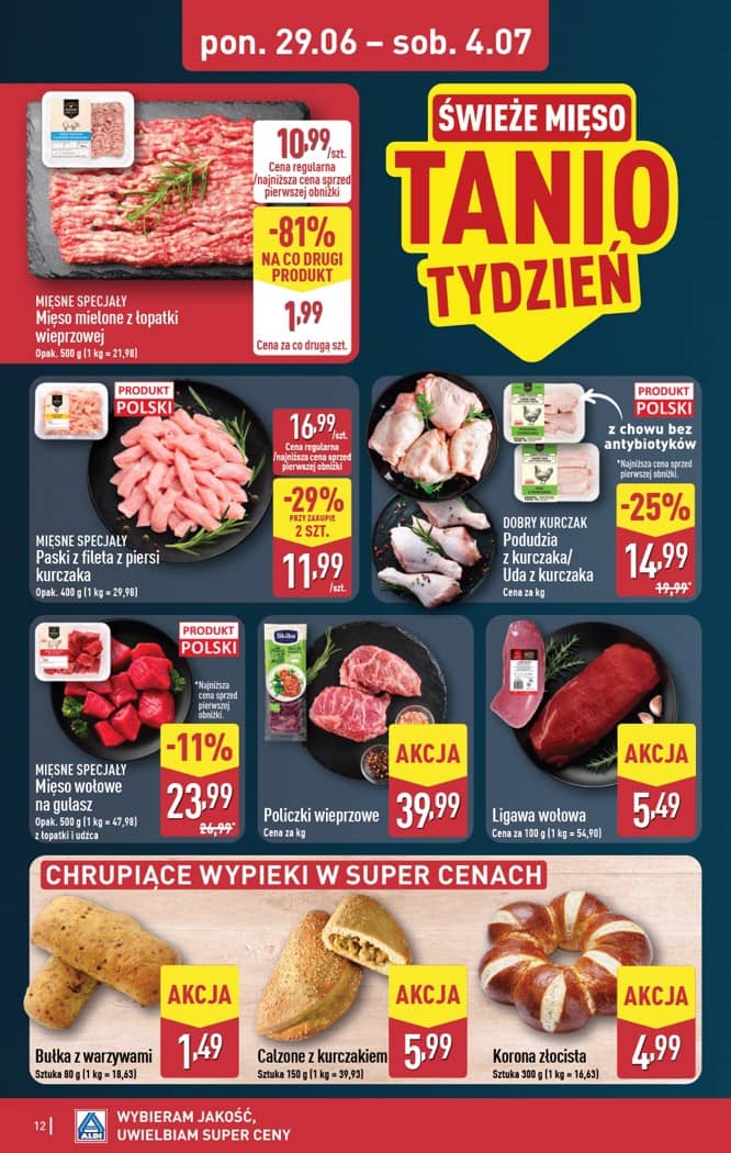 Aldi - Pełna oferta od poniedziałku 29.06 do soboty 4.07 12 puslapis