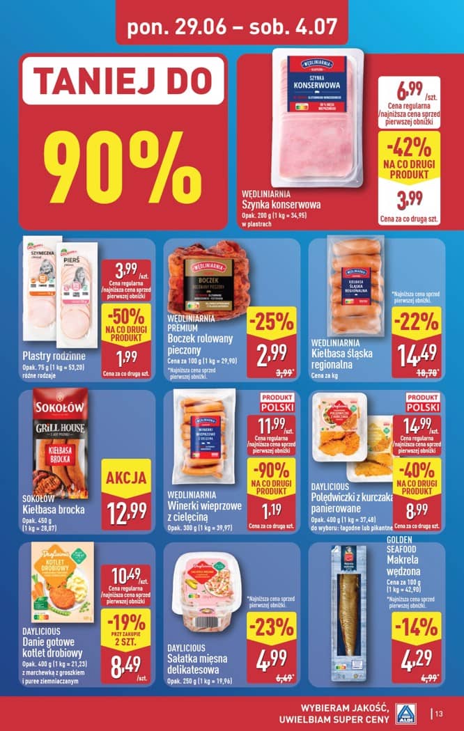 Aldi - Pełna oferta od poniedziałku 29.06 do soboty 4.07 13 puslapis