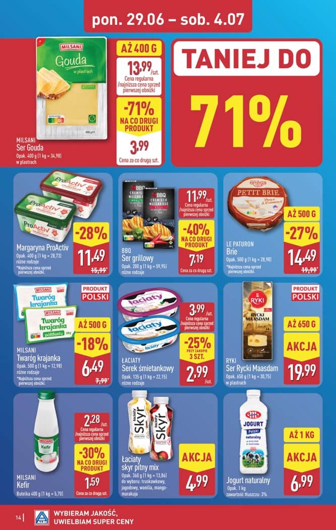 Aldi - Pełna oferta od poniedziałku 29.06 do soboty 4.07 14 puslapis