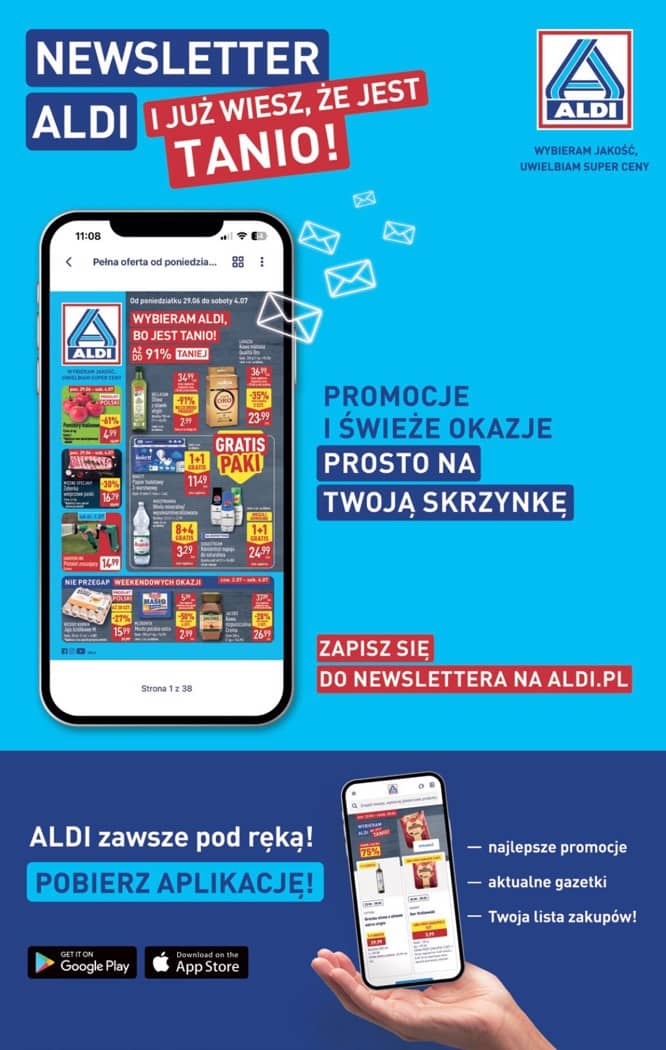 Aldi - Pełna oferta od poniedziałku 29.06 do soboty 4.07 16 puslapis