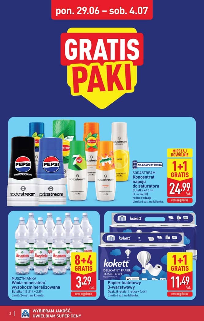 Aldi - Pełna oferta od poniedziałku 29.06 do soboty 4.07 2 puslapis