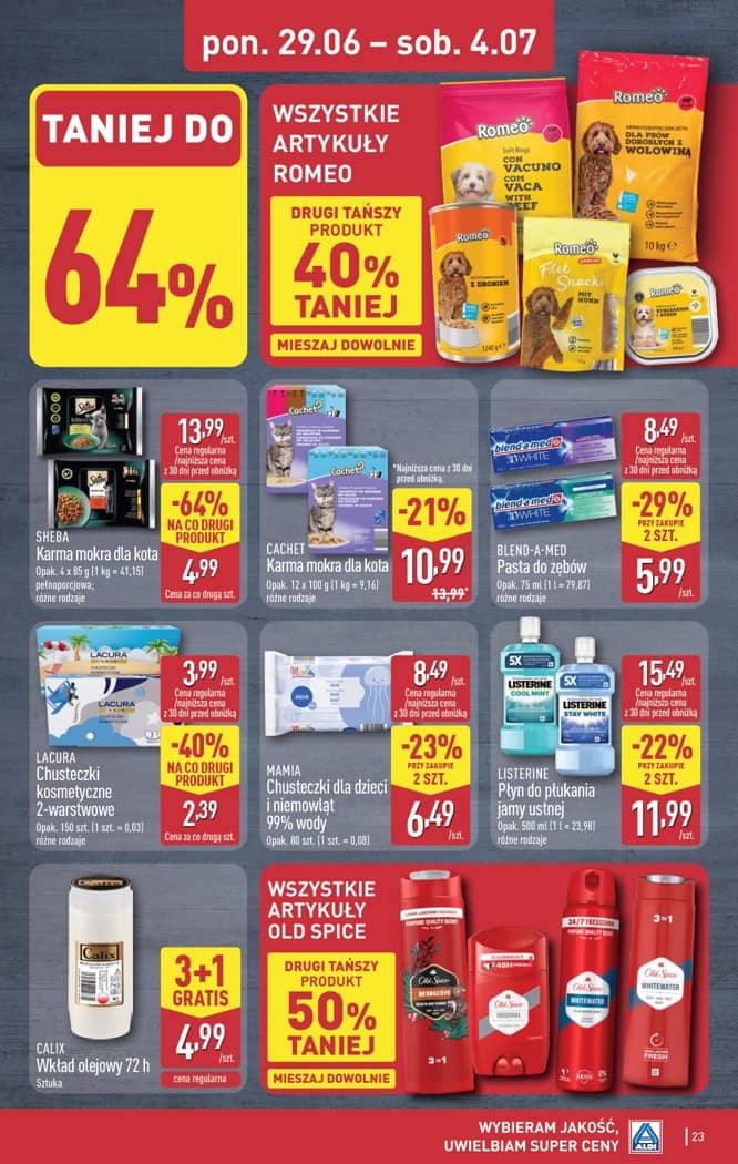 Aldi - Pełna oferta od poniedziałku 29.06 do soboty 4.07 23 puslapis