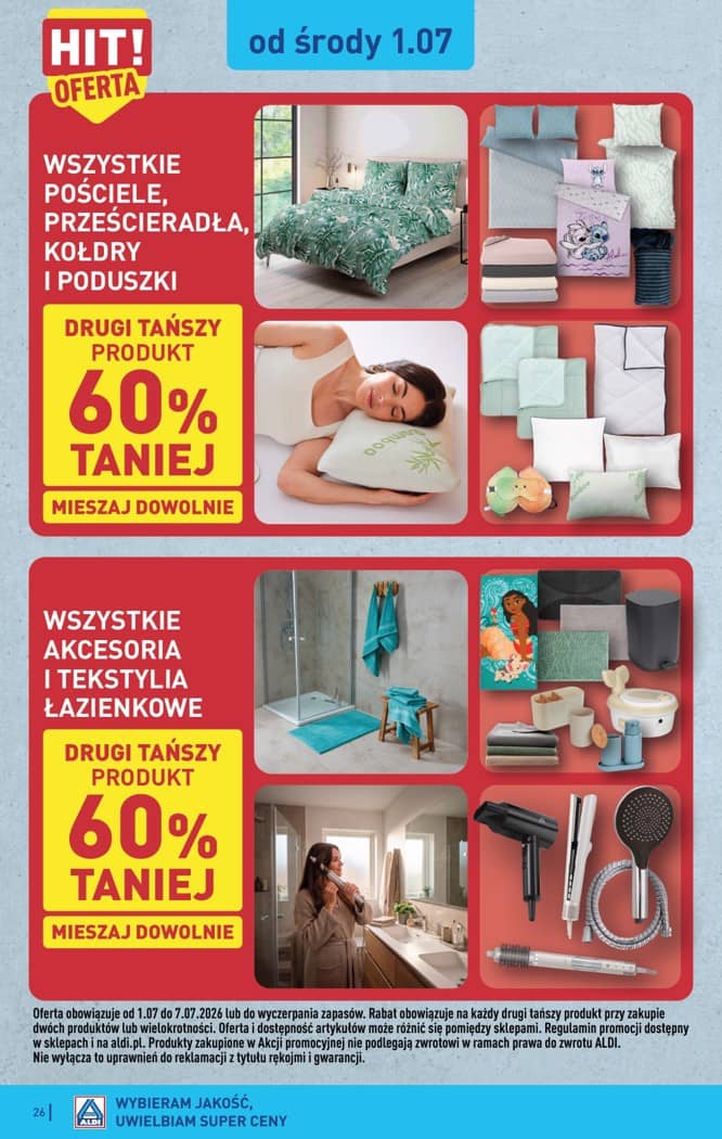 Aldi - Pełna oferta od poniedziałku 29.06 do soboty 4.07 26 puslapis